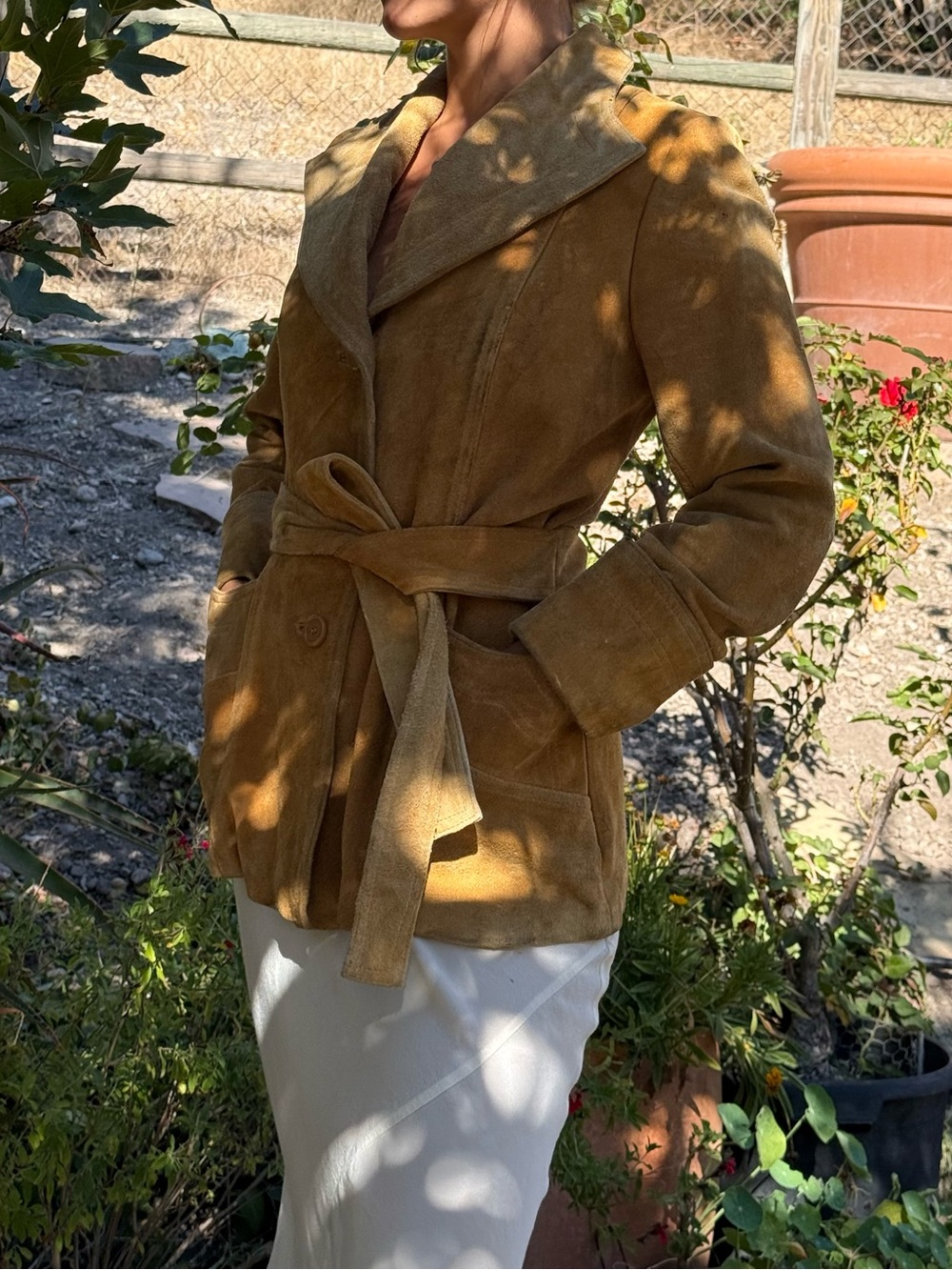 Vintage P.B.D suede leather jacket